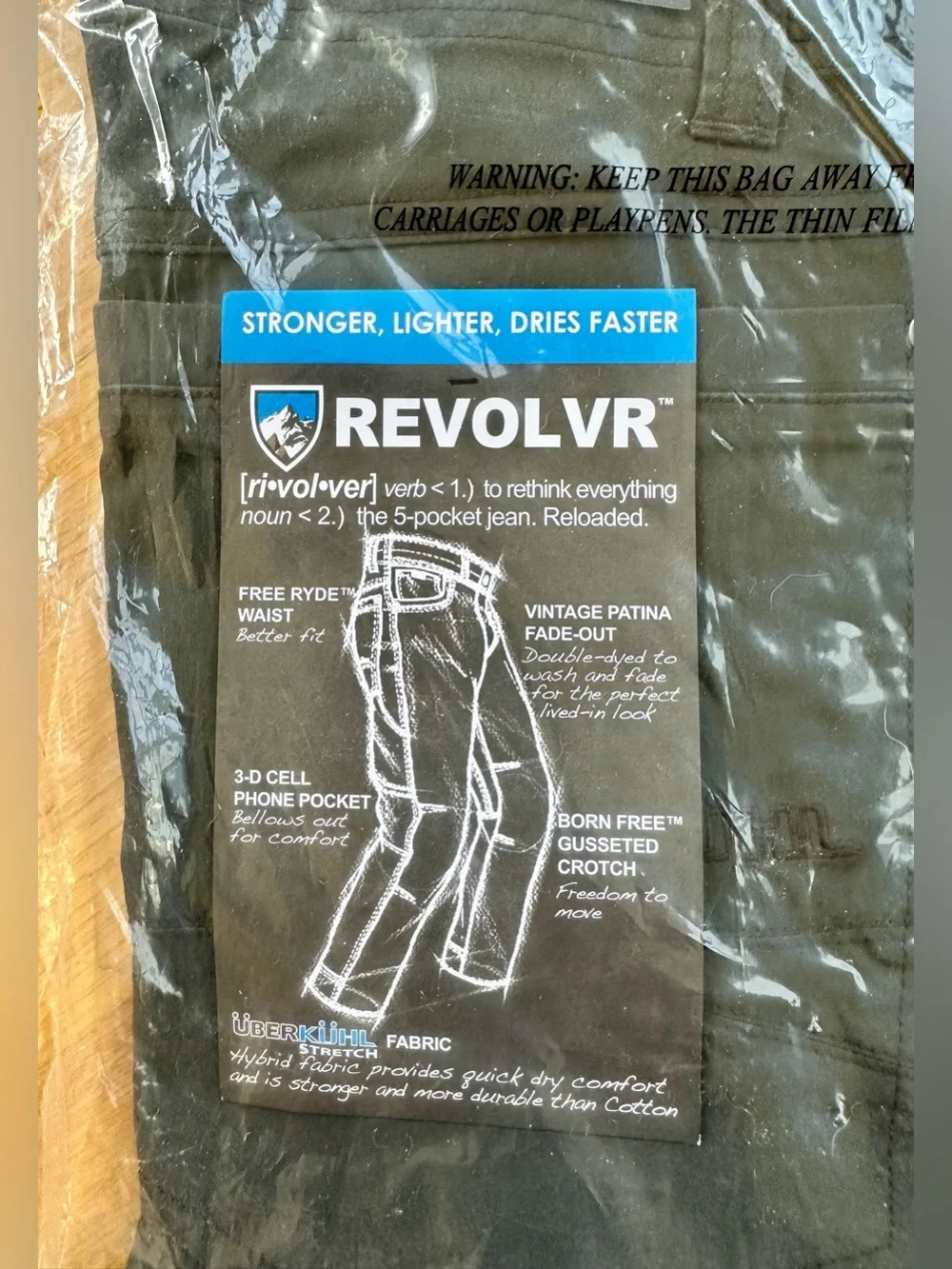 NWT Kuhl Revolvr Men's 5-Pocket Jeans
